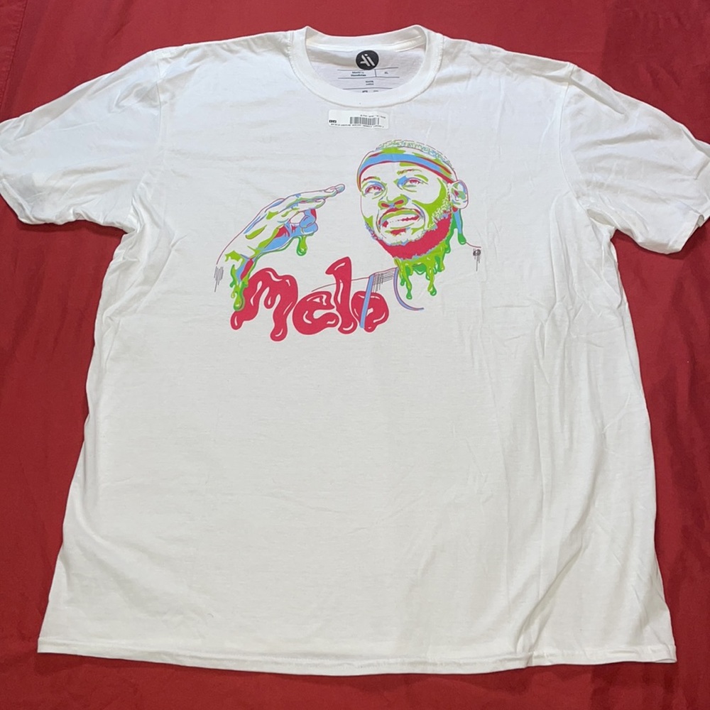 Carmelo Anthony 3Melo Drip Tee by Ambition Artistry - White Size XL NWT